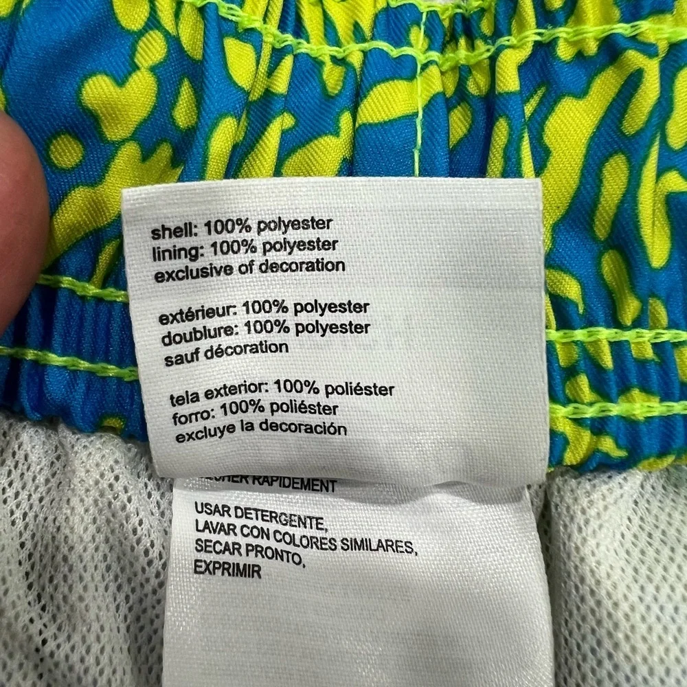 Speedo Blue and Yellow Patterned Swim Trunks